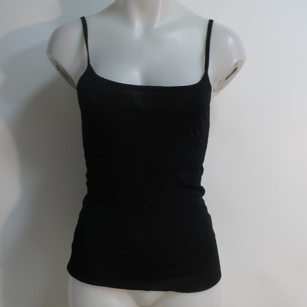 Womens Ralph Ralph Lauren Black Scoop Neck Rayon Knit Pullover Tank Top M